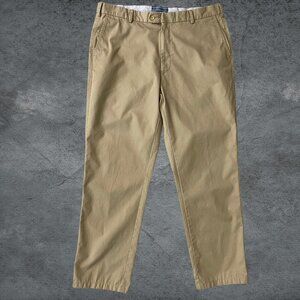 Peter Millar Chino Men's Straight Leg Khaki Beige Size 36 Genuine PWA Cotton